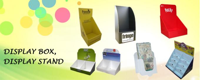 2016 soporte de exhibición acanalado de encargo del OEM, soporte de exhibición de papel, soporte de exhibición de la cartulina con el mejor precio